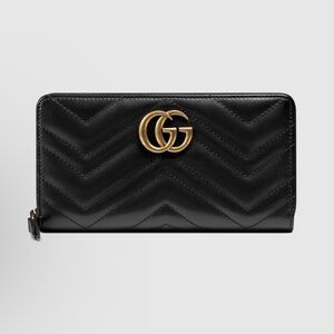 GG Marmont zip around wallet